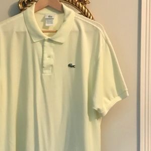 Lacoste light lime green polo